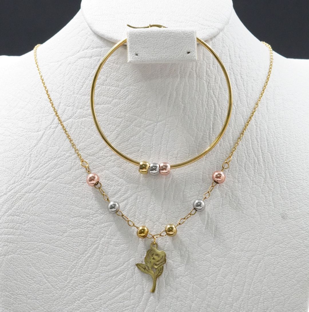 JUEGUITO 3 OROS CON CANDONGA ROSA DORADA